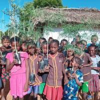 Plantation avec les enfants